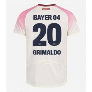 Billiga Bayer Leverkusen Alejandro Grimaldo #20 Bortatröja 2025-26 Kortärmad